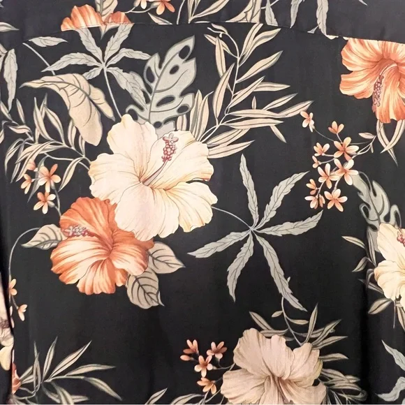Tommy Bahama Mens Tropical tropical print silk button down shirt size XL - Picture 8 of 14